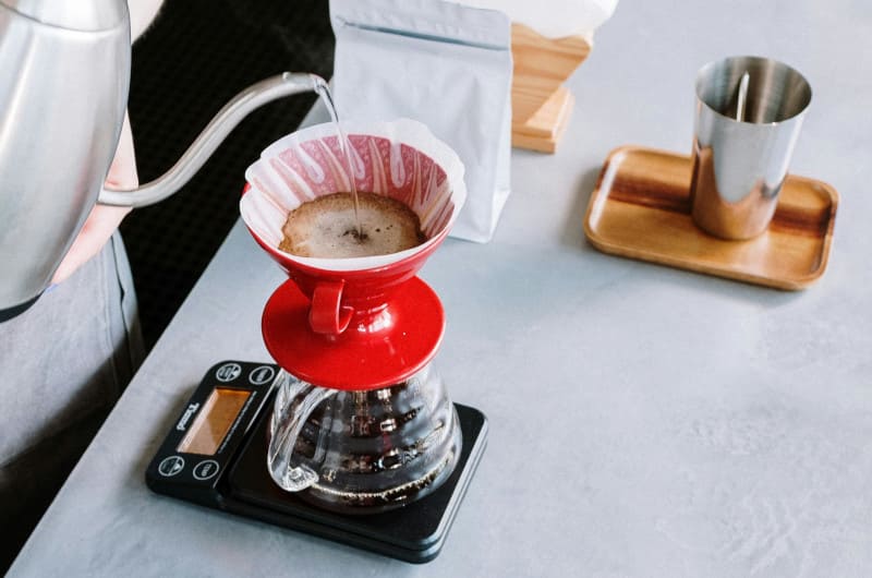 drip coffee making