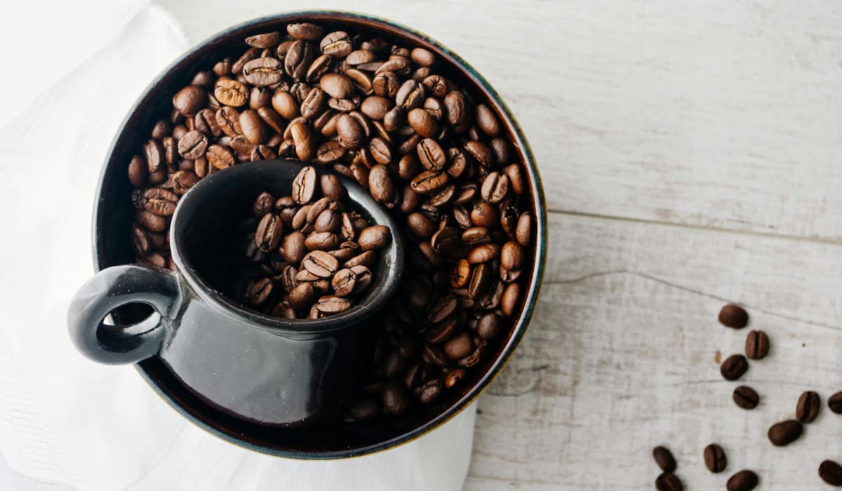 coffee bean in a pot